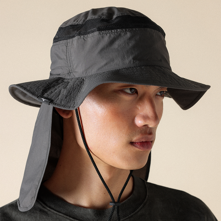 Mizuno SUNSHADE HAT Ash  Black